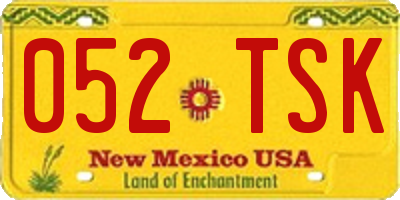 NM license plate 052TSK