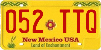 NM license plate 052TTQ