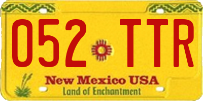 NM license plate 052TTR