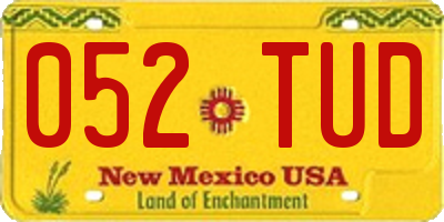 NM license plate 052TUD