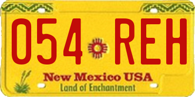 NM license plate 054REH