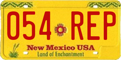 NM license plate 054REP