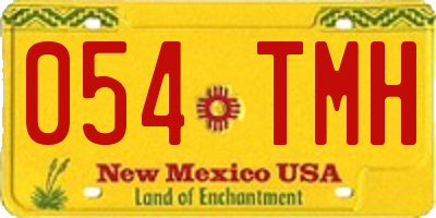 NM license plate 054TMH