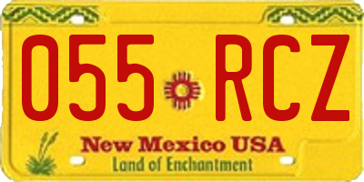 NM license plate 055RCZ