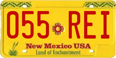 NM license plate 055REI