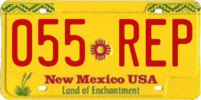 NM license plate 055REP