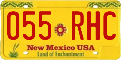 NM license plate 055RHC