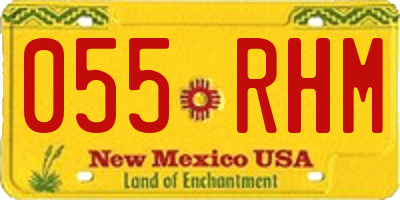 NM license plate 055RHM