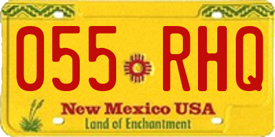 NM license plate 055RHQ