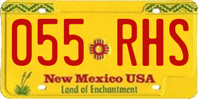 NM license plate 055RHS