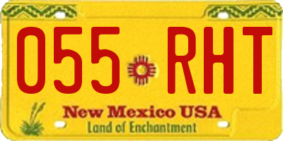 NM license plate 055RHT