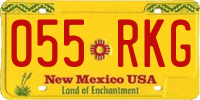 NM license plate 055RKG