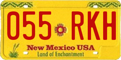 NM license plate 055RKH