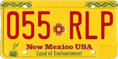 NM license plate 055RLP