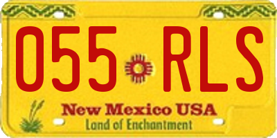 NM license plate 055RLS