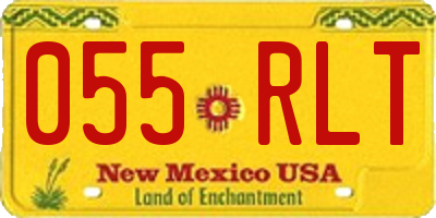 NM license plate 055RLT