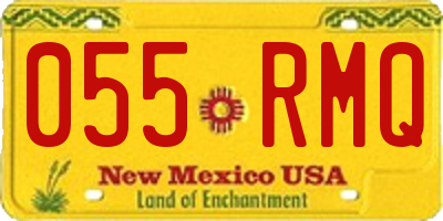 NM license plate 055RMQ