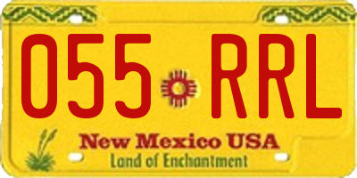 NM license plate 055RRL