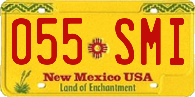 NM license plate 055SMI