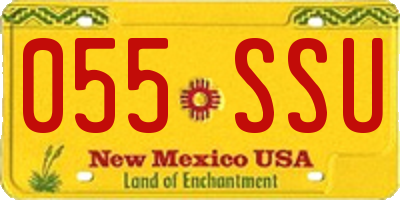 NM license plate 055SSU