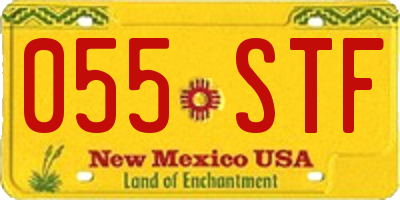 NM license plate 055STF