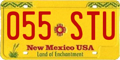 NM license plate 055STU