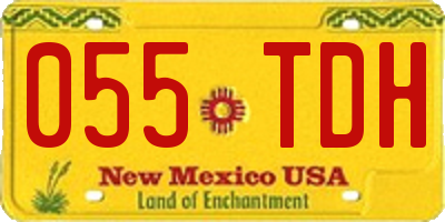 NM license plate 055TDH
