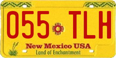 NM license plate 055TLH