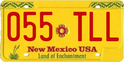 NM license plate 055TLL