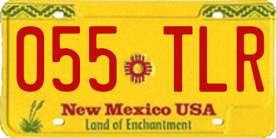 NM license plate 055TLR