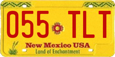 NM license plate 055TLT
