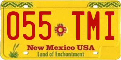 NM license plate 055TMI
