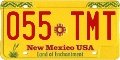 NM license plate 055TMT
