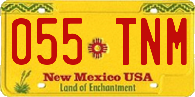 NM license plate 055TNM