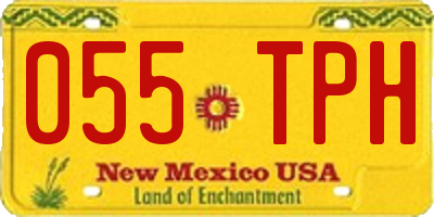 NM license plate 055TPH