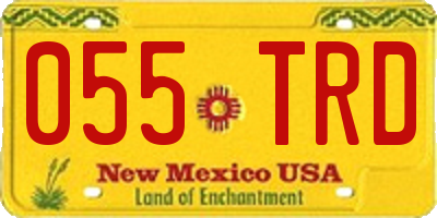 NM license plate 055TRD