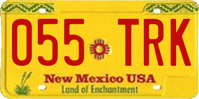 NM license plate 055TRK