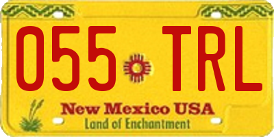 NM license plate 055TRL