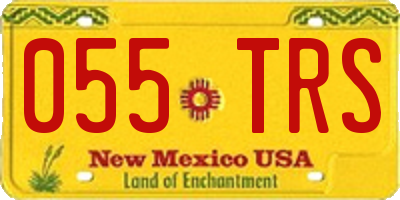 NM license plate 055TRS
