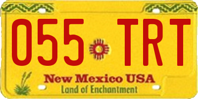 NM license plate 055TRT