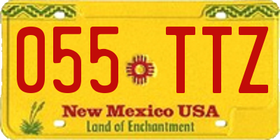 NM license plate 055TTZ