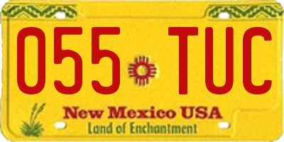 NM license plate 055TUC