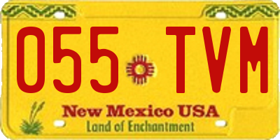 NM license plate 055TVM