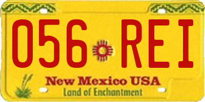 NM license plate 056REI