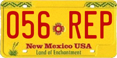 NM license plate 056REP
