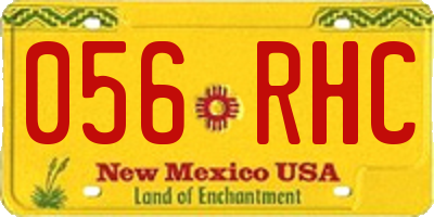 NM license plate 056RHC