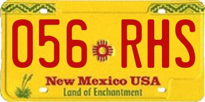 NM license plate 056RHS