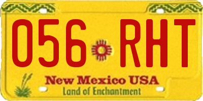 NM license plate 056RHT