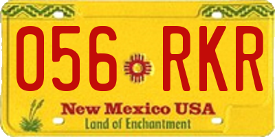 NM license plate 056RKR