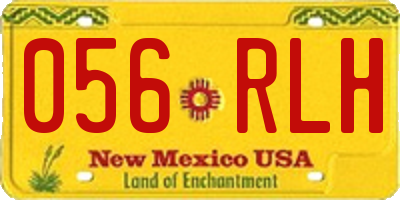 NM license plate 056RLH